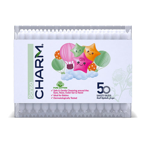 GETIT.QA- Qatar’s Best Online Shopping Website offers SANITA CHARM BABY SAFETY BUDS 50PCS at the lowest price in Qatar. Free Shipping & COD Available!