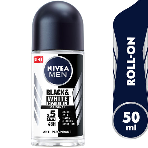 GETIT.QA- Qatar’s Best Online Shopping Website offers NIVEA MEN ANTIPERSPIRANT ROLL-ON BLACK & WHITE ORIGINAL 50 ML at the lowest price in Qatar. Free Shipping & COD Available!