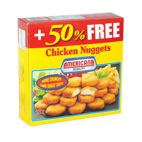 GETIT.QA- Qatar’s Best Online Shopping Website offers AMERICANA CHICKEN NUGGETS 400 + 200 G at the lowest price in Qatar. Free Shipping & COD Available!