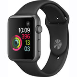 GETIT.QA- Qatar’s Best Online Shopping Website offers APPLE WATCH MP032 42MM SPACE GRAY ALUMINUM CASE WITH BLACK SPORT BAND at the lowest price in Qatar. Free Shipping & COD Available!