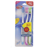 GETIT.QA- Qatar’s Best Online Shopping Website offers HOME MATE MEDIUM TOOTHBRUSH LT008-3 2+1 at the lowest price in Qatar. Free Shipping & COD Available!