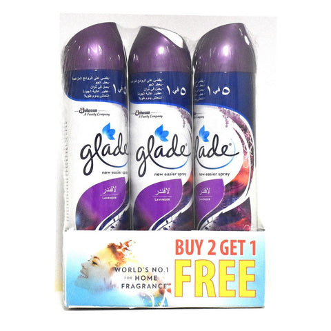 GETIT.QA- Qatar’s Best Online Shopping Website offers GLADE AIR FRESHENER LAVENDER 300ML X 3PCS at the lowest price in Qatar. Free Shipping & COD Available!