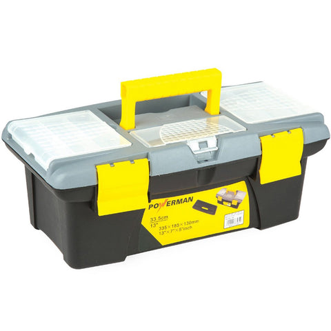 GETIT.QA- Qatar’s Best Online Shopping Website offers POWERMAN TOOL BOX MJ-10513 13IN at the lowest price in Qatar. Free Shipping & COD Available!