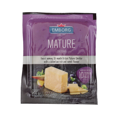 GETIT.QA- Qatar’s Best Online Shopping Website offers EMBORG MATURE CHEDDAR CHEESE 200 G at the lowest price in Qatar. Free Shipping & COD Available!