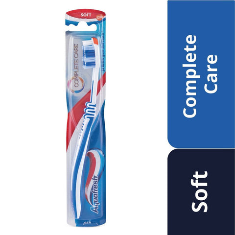 GETIT.QA- Qatar’s Best Online Shopping Website offers AQUAFRESH COMPLETE CARE TOOTHBRUSH SOFT ASSORTED COLOR 1 PC at the lowest price in Qatar. Free Shipping & COD Available!