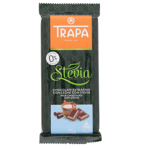 GETIT.QA- Qatar’s Best Online Shopping Website offers TRAPA STEVIA MILK CHOCOLATE BAR 75 GM at the lowest price in Qatar. Free Shipping & COD Available!