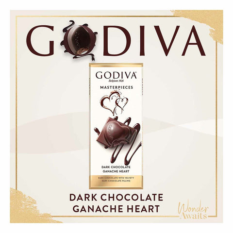 GETIT.QA- Qatar’s Best Online Shopping Website offers GODIVA MASTER PIECES DARK CHOCOLATE GANACHE HEART-- 86 G at the lowest price in Qatar. Free Shipping & COD Available!