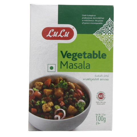 GETIT.QA- Qatar’s Best Online Shopping Website offers LULU VEGETABLE MASALA 100 G at the lowest price in Qatar. Free Shipping & COD Available!