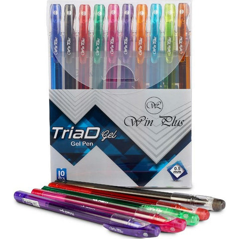 GETIT.QA- Qatar’s Best Online Shopping Website offers WIN PLUS GEL PENS, 10 PIECE at the lowest price in Qatar. Free Shipping & COD Available!