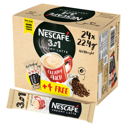 GETIT.QA- Qatar’s Best Online Shopping Website offers NESCAFE CREAMY LATTE 3N1 24S at the lowest price in Qatar. Free Shipping & COD Available!