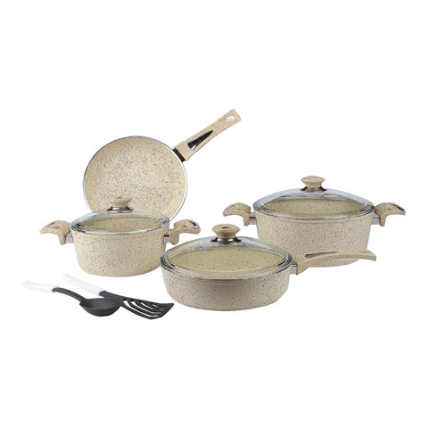 GETIT.QA- Qatar’s Best Online Shopping Website offers CHEFLINE GRANITE COOKWARE SET 9PCS ASSORTED COLORS at the lowest price in Qatar. Free Shipping & COD Available!