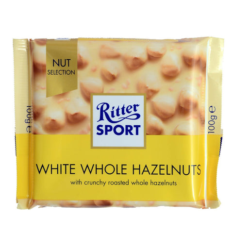 GETIT.QA- Qatar’s Best Online Shopping Website offers RITTER SPORT WHITE WHOLE HAZELNUT CHOCOLATE 100 G at the lowest price in Qatar. Free Shipping & COD Available!