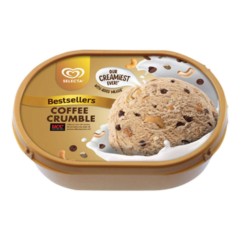 GETIT.QA- Qatar’s Best Online Shopping Website offers SELECTA COFFEE CRUMBLE ICE CREAM 750 ML at the lowest price in Qatar. Free Shipping & COD Available!