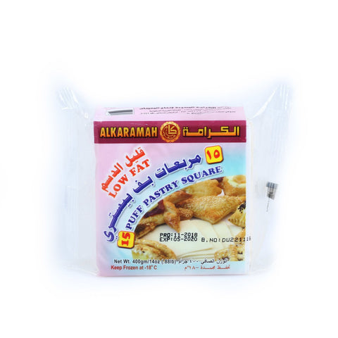 GETIT.QA- Qatar’s Best Online Shopping Website offers AL KARAMAH PUFF PASTRY LOW FAT 400G at the lowest price in Qatar. Free Shipping & COD Available!