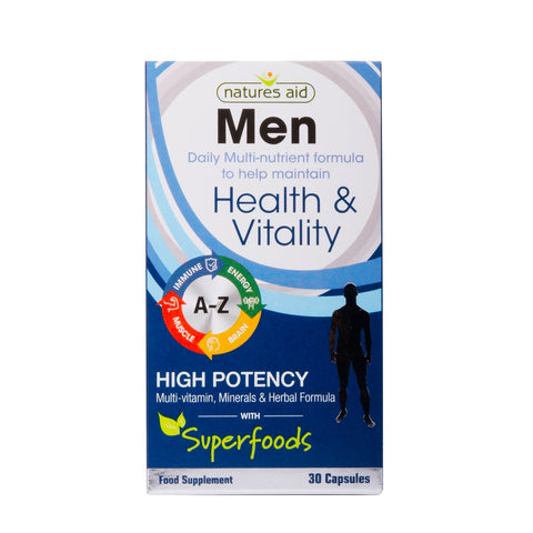 GETIT.QA- Qatar’s Best Online Shopping Website offers NATURES AID MEN HEALTH & VITALITY 30PCS at the lowest price in Qatar. Free Shipping & COD Available!