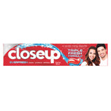 GETIT.QA- Qatar’s Best Online Shopping Website offers CLOSEUP TRIPLE FRESH FORMULA GEL TOOTHPASTE RED HOT 120 ML at the lowest price in Qatar. Free Shipping & COD Available!