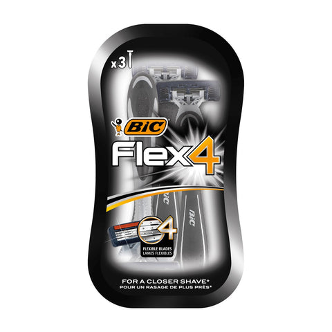 GETIT.QA- Qatar’s Best Online Shopping Website offers BIC FLEX4 DISPOSABLE RAZOR 3 PCS at the lowest price in Qatar. Free Shipping & COD Available!