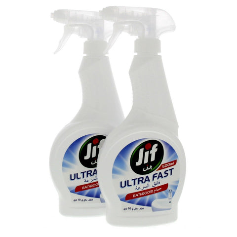 GETIT.QA- Qatar’s Best Online Shopping Website offers JIF ULTRA FAST BATHROOM CLEANER VALUE PACK 2 X 500ML at the lowest price in Qatar. Free Shipping & COD Available!