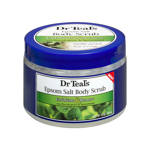 GETIT.QA- Qatar’s Best Online Shopping Website offers DR TEAL'S EXFOLIATE & RENEW WITH EUCALYPTUS & SPEARMINT EPSOM SALT BODY SCRUB 454 G at the lowest price in Qatar. Free Shipping & COD Available!