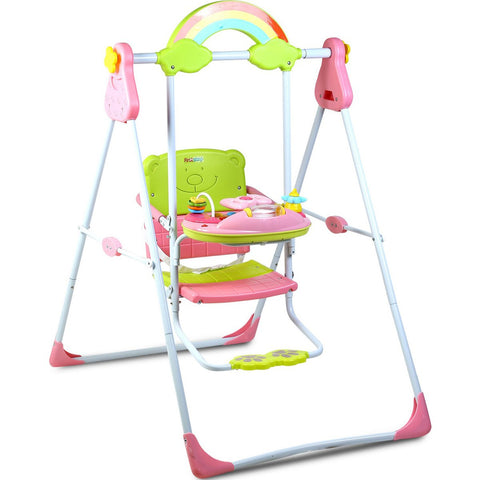 GETIT.QA- Qatar’s Best Online Shopping Website offers FIRST STEP BABY SWING QS-12B PINK at the lowest price in Qatar. Free Shipping & COD Available!