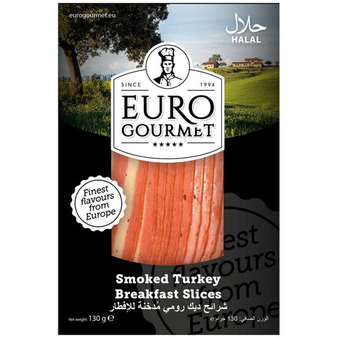 GETIT.QA- Qatar’s Best Online Shopping Website offers EURO GOURMET SMOKED TURKEY BREAKFAST SLICES 130 G at the lowest price in Qatar. Free Shipping & COD Available!