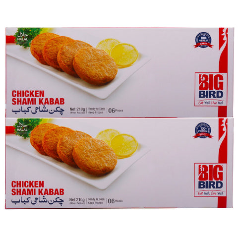 GETIT.QA- Qatar’s Best Online Shopping Website offers BIG BIRD CHICKEN SHAMI KABAB 2 X 210 G at the lowest price in Qatar. Free Shipping & COD Available!