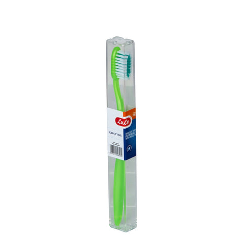 GETIT.QA- Qatar’s Best Online Shopping Website offers LULU TOOTHBRUSH EXECUTIVE MEDIUM ASSORTED COLOR 1 PC at the lowest price in Qatar. Free Shipping & COD Available!