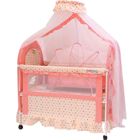 GETIT.QA- Qatar’s Best Online Shopping Website offers FIRST STEP BABY BED STEEL KDD-168M PINK at the lowest price in Qatar. Free Shipping & COD Available!