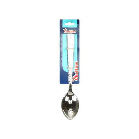 GETIT.QA- Qatar’s Best Online Shopping Website offers CHEFLINE STAINLESS STEEL DESSERT SPOON HAMMERED 2203 3PCS at the lowest price in Qatar. Free Shipping & COD Available!