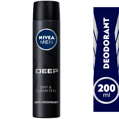 GETIT.QA- Qatar’s Best Online Shopping Website offers NIVEA MEN DEODORANT DEEP SPRAY 200 ML at the lowest price in Qatar. Free Shipping & COD Available!