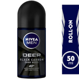 GETIT.QA- Qatar’s Best Online Shopping Website offers NIVEA MEN ROLL ON DEEP BLACK CARBON DARK WOOD 50 ML at the lowest price in Qatar. Free Shipping & COD Available!