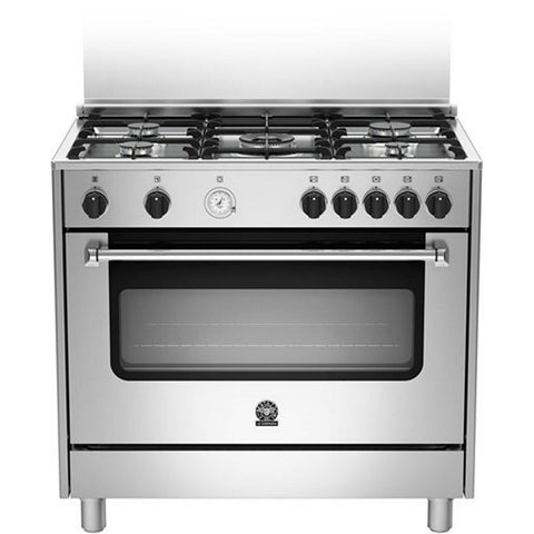 GETIT.QA- Qatar’s Best Online Shopping Website offers LA GERMANIA COOKING RANGE AMS95C61LCX 90X60 5BURNER at the lowest price in Qatar. Free Shipping & COD Available!