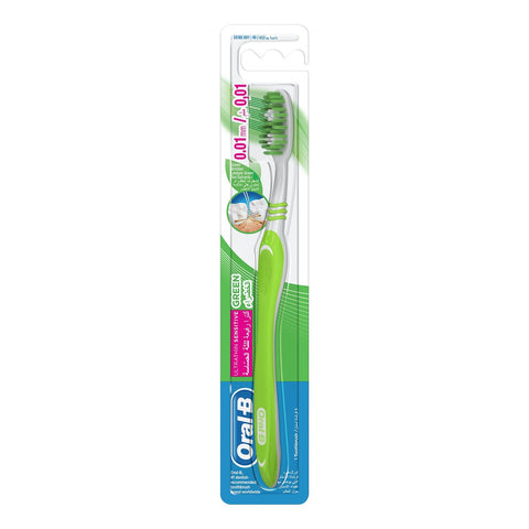 GETIT.QA- Qatar’s Best Online Shopping Website offers ORAL-B ULTRATHIN SENSITIVE GREEN EXTRA SOFT MANUAL TOOTHBRUSH ASSORTED COLOR 1PC at the lowest price in Qatar. Free Shipping & COD Available!