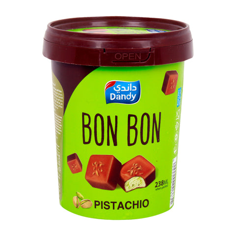 GETIT.QA- Qatar’s Best Online Shopping Website offers DANDY ICE CREAM BON BON PISTACHIO 238ML at the lowest price in Qatar. Free Shipping & COD Available!