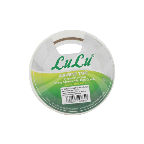 GETIT.QA- Qatar’s Best Online Shopping Website offers LULU WHITE COLOUR TAPE, CL0114, 24MMX10Y at the lowest price in Qatar. Free Shipping & COD Available!