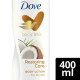 GETIT.QA- Qatar’s Best Online Shopping Website offers DOVE RESTORING RITUAL COCONUT OIL AND ALMOND MILK BODY LOTION 400 ML at the lowest price in Qatar. Free Shipping & COD Available!