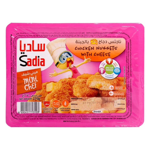 GETIT.QA- Qatar’s Best Online Shopping Website offers SADIA MINI CHEF CHICKEN NUGGETS WITH CHEESE 270G at the lowest price in Qatar. Free Shipping & COD Available!