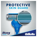 GETIT.QA- Qatar’s Best Online Shopping Website offers GILLETTE BLUE 3 COOL MEN'S 3-BLADED DISPOSABLE RAZOR 3 PCS at the lowest price in Qatar. Free Shipping & COD Available!