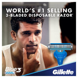 GETIT.QA- Qatar’s Best Online Shopping Website offers GILLETTE BLUE 3 COOL MEN'S 3-BLADED DISPOSABLE RAZOR 3 PCS at the lowest price in Qatar. Free Shipping & COD Available!