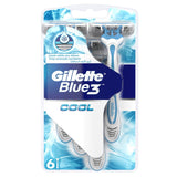 GETIT.QA- Qatar’s Best Online Shopping Website offers GILLETTE BLUE 3 COOL MEN'S 3-BLADED DISPOSABLE RAZOR 6 PCS at the lowest price in Qatar. Free Shipping & COD Available!