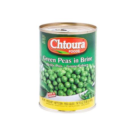 GETIT.QA- Qatar’s Best Online Shopping Website offers CHTOURA FOOD GREEN PEAS IN BRINE 400G at the lowest price in Qatar. Free Shipping & COD Available!