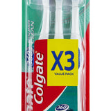 GETIT.QA- Qatar’s Best Online Shopping Website offers COLGATE 360 WHOLE MOUTH CLEAN TOOTHBRUSH MEDIUM 2+1 at the lowest price in Qatar. Free Shipping & COD Available!