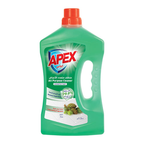 GETIT.QA- Qatar’s Best Online Shopping Website offers APEX ALL PURPOSE CLEANER DISINFECTANT PINE 1.5LITRE at the lowest price in Qatar. Free Shipping & COD Available!