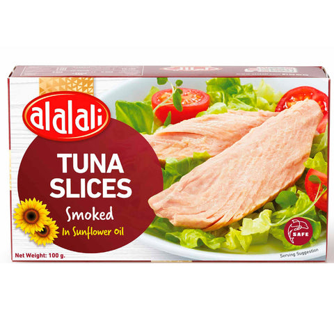 GETIT.QA- Qatar’s Best Online Shopping Website offers AL ALALI SMOKED TUNA SLICES IN SUNFLOWER OIL 100 G at the lowest price in Qatar. Free Shipping & COD Available!