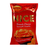 GETIT.QA- Qatar’s Best Online Shopping Website offers KITCO NICE NATURAL POTATO CHIPS FRENCH CHEESE 167G at the lowest price in Qatar. Free Shipping & COD Available!