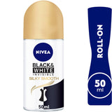 GETIT.QA- Qatar’s Best Online Shopping Website offers NIVEA BLACK & WHITE ANTI-PERSPIRANT FOR WOMEN ROLL ON INVISIBLE SILKY SMOOTH 50 ML at the lowest price in Qatar. Free Shipping & COD Available!