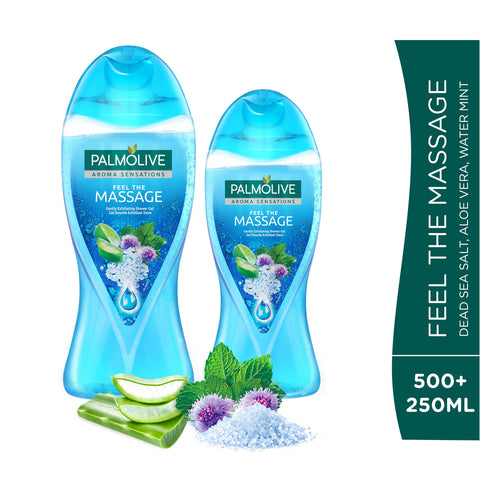 GETIT.QA- Qatar’s Best Online Shopping Website offers PALMOLIVE SHOWER GEL AROMA SENSATIONS FEEL THE MASSAGE 500 ML + 250 ML at the lowest price in Qatar. Free Shipping & COD Available!