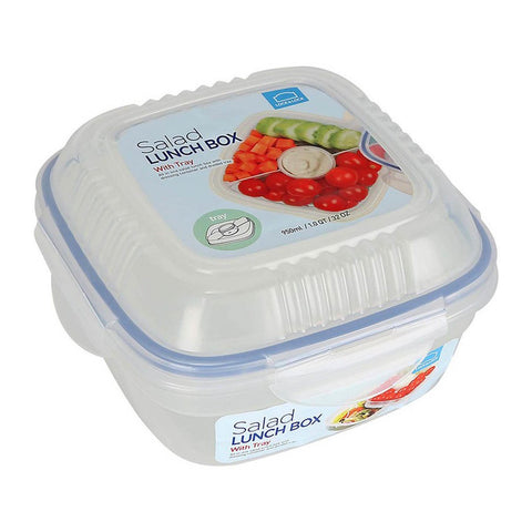 GETIT.QA- Qatar’s Best Online Shopping Website offers LOCK & LOCK SALAD CONTAINER WITH DIVIDER 8440 950ML at the lowest price in Qatar. Free Shipping & COD Available!