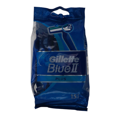 GETIT.QA- Qatar’s Best Online Shopping Website offers GILLETTE DISPOSABLE RAZOR BLUE II PLUS 15PCS at the lowest price in Qatar. Free Shipping & COD Available!