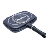 GETIT.QA- Qatar’s Best Online Shopping Website offers CHEFLINE NON-STICK DOUBLE SIDE PAN-- BLACK-- 36 CM-- DP36D at the lowest price in Qatar. Free Shipping & COD Available!